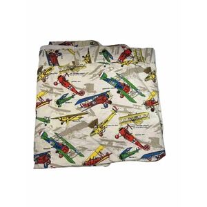 Material FAI Flight Fabric 70s Vintage Industries Allover Plane Print Curtain